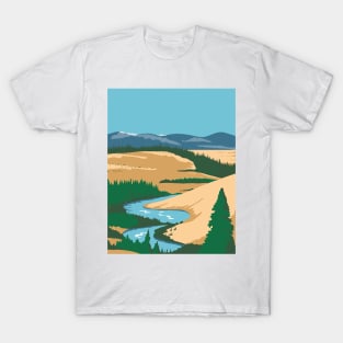 Kobuk Valley National Park in Arctic region of northwestern Alaska United States WPA Poster Art Color T-Shirt